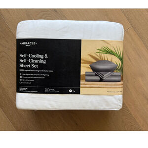 New Miracle Made Sheets Anti-Microbial Luxe Sheet Set White King